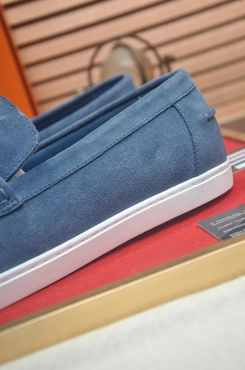 Men's Men's Shoes💰560💶[[HERMES]] (High-end Niuli) New 🍀 HERMES - top version of Hermès classic casual leather shoes! Made of imported original cowhide, the inner top layer is comfortable cowhide lining! Original wear-resistant rubber outsole! High quality products! Code number 39-45 (45 customized)